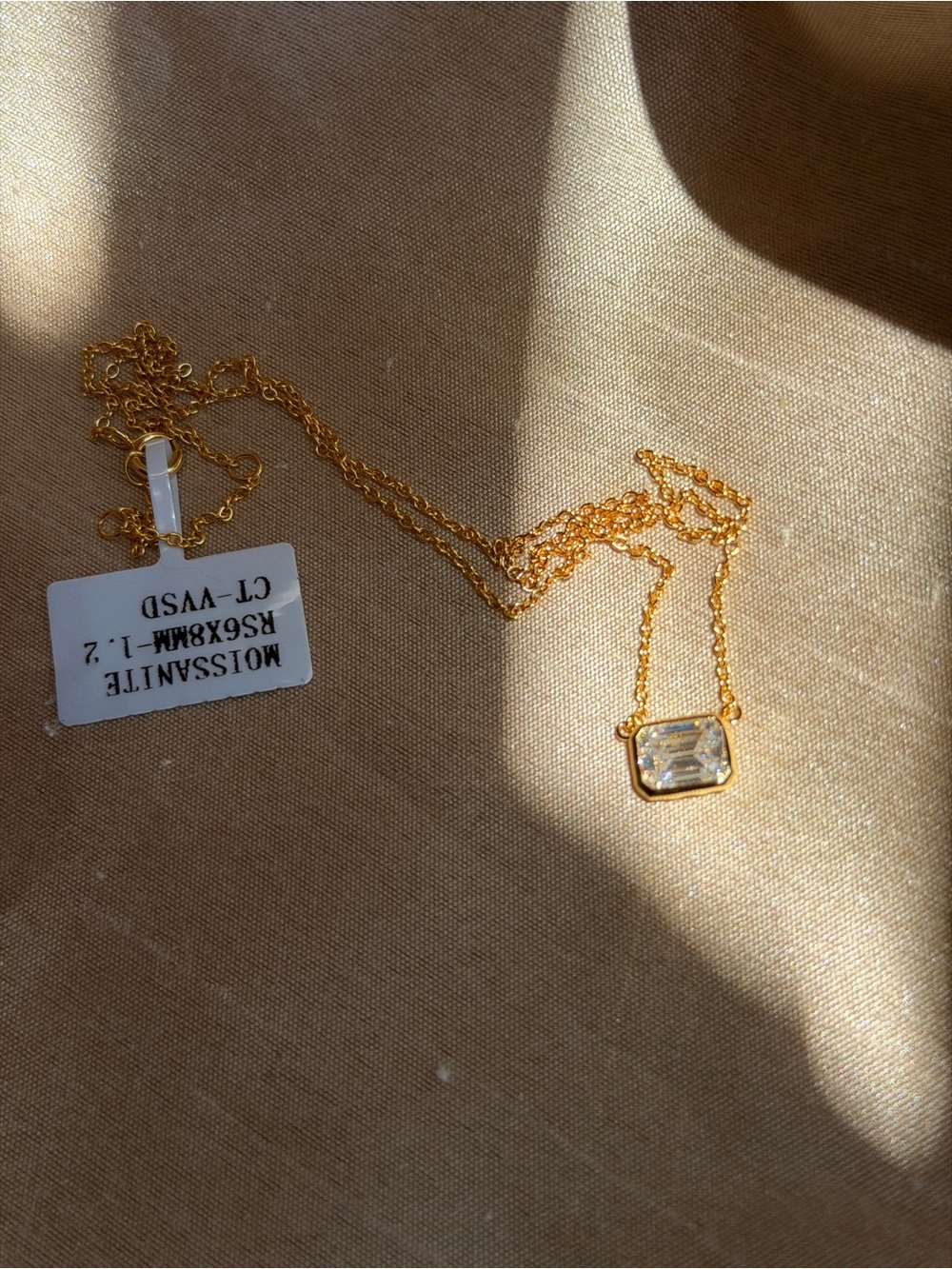 Moissanite Pendant Necklace - Picture 2 of 4